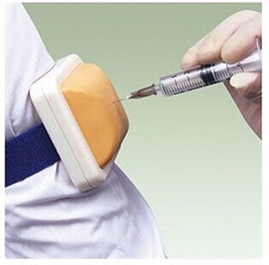 Wearable muscle injection module